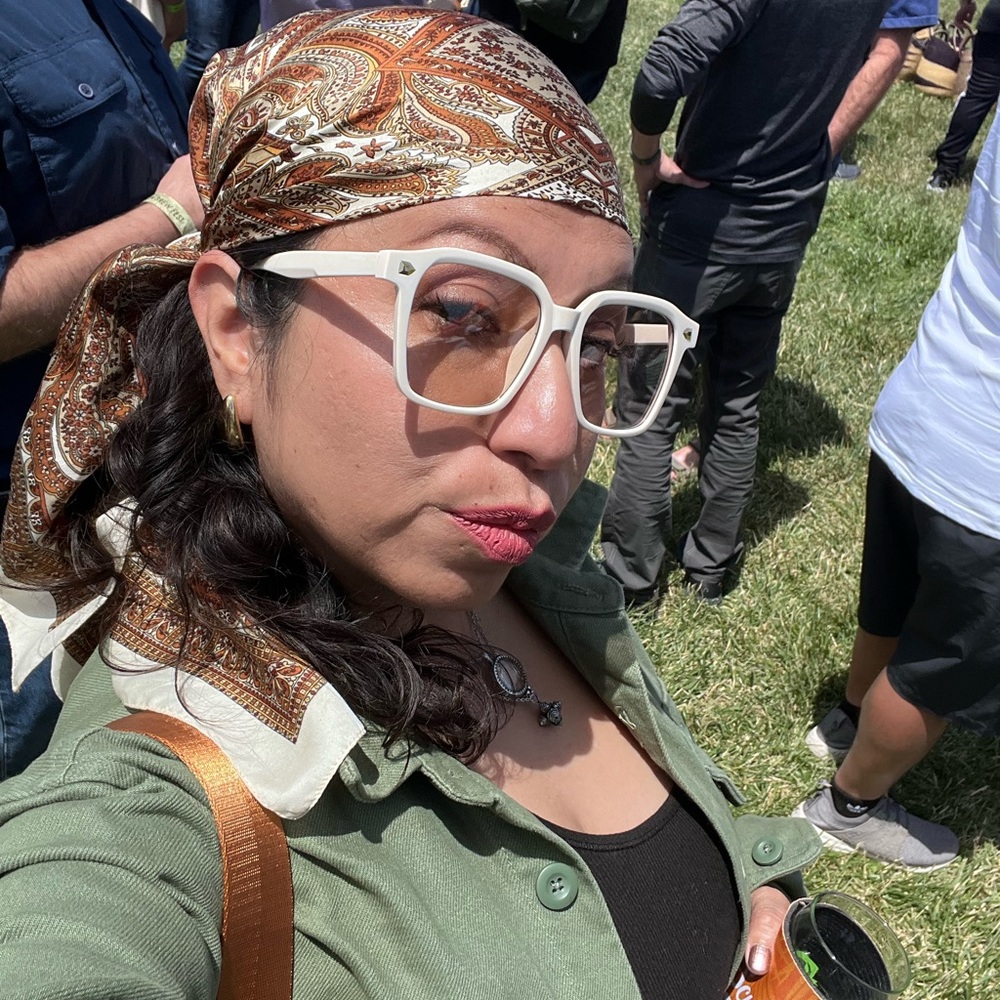 Vintage Silk large scarf